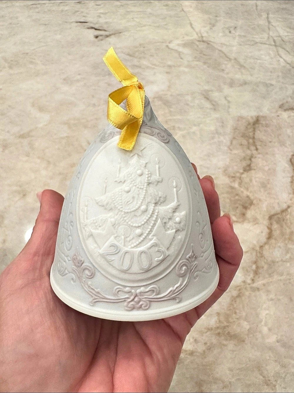 Lladró 2003 Annual Christmas Bell Ornament Porcelain